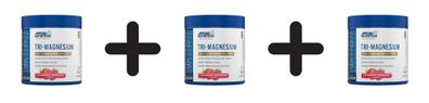 3 x Applied Nutrition Tri-Magnesium, Strawberry Raspberry - 200g