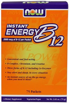 Vitamin B-12, Instant Energy - 75 packets
