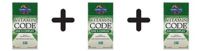 3 x Garden of Life Vitamin Code RAW K-Complex - 60 vcaps