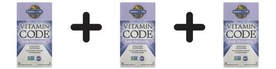 3 x Garden of Life Vitamin Code RAW Prenatal - 30 vcaps
