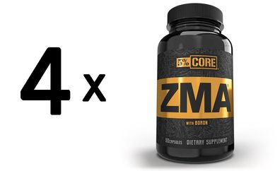 4 x 5% Nutrition ZMA - Core Series - 90 caps