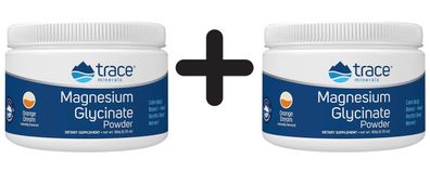 2 x Trace Minerals Magnesium Glycinate Powder, Orange Dream - 180g