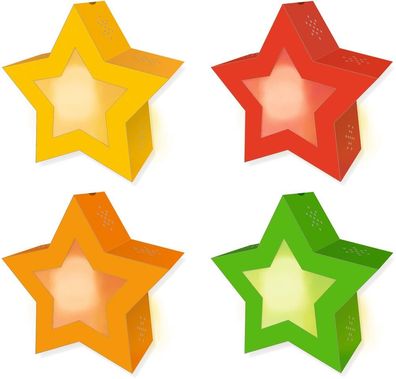 Laternen Bastelset Twinkle Star Neon