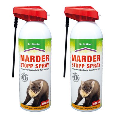 2 x DR. Stähler Marder Stopp Spray, 400 ml