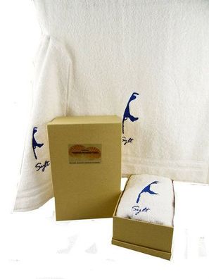 Duschtuch Sylt weiss in Geschenkbox