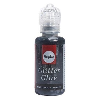 Rayher Glitter Glue 20ml Kohle