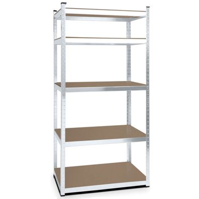 Lagerregal 170 x 80 x 30 cm Traglast 350 kg Regal Schwerlastregal Steckregal verzink