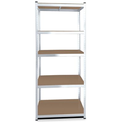 Lagerregal 180 x 75 x 45 cm Traglast 875 kg Regal Schwerlastregal Steckregal verzink