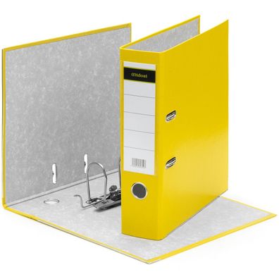 480 x Ordner A4 8 cm PP Kunststoff Gelb Aktenordner Briefordner Breit 80 mm"