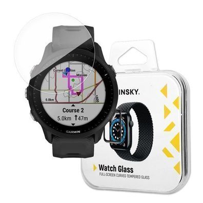 Wozinsky Vollkleber Hartglas (2 Stueck) fuer Garmin Forerunner 965