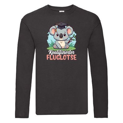 Koalifizierter Fluglotse | Flugverkehr | Flughafen Long Sleeve Schwarz