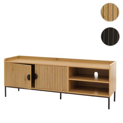 TV-Rack HWC-O39, TV-Board Fernsehtisch Lowboard TV-Schrank Melamin MDF 56x150x40