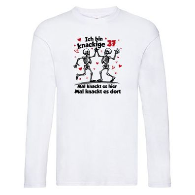 37. Geburtstag | Knackige 37 | Ich bin alt v2 Long Sleeve Weiß