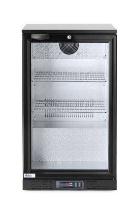 Gastronomie Arktic Bar-Kühlschrank mit 1 Glastüre mit 2 verchromten Böden und 103