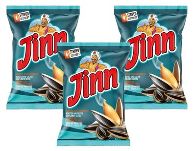 Sonnenblumenkerne Jinn 3 x 300 g Striped Salt geröstet und gesalzt ungeschält
