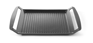 Hendi Grillplatte für Induktionskocher gerippt aus Aluminiumguss