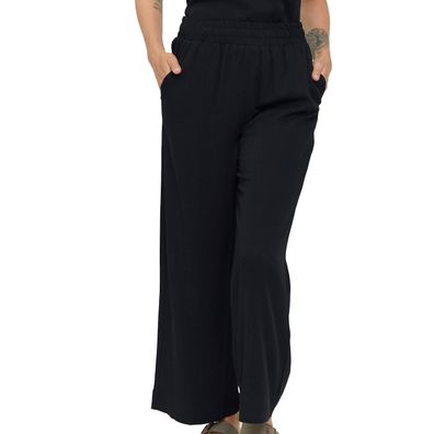 MAZINE Women Hose Wide Leg Pants Lenzing™Ecovero™ black - Größe: M