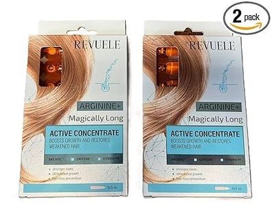 Revuele 2 Pack Ampullen ACTIVE HAIR Concentrate Arginine Magically Long 2x (8x5ml)