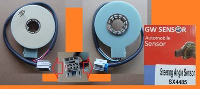GRAU Lenkwinkelsensor für FIAT PANDA 169 LANCIA Ypsilon 312 OPEL MERIVA A