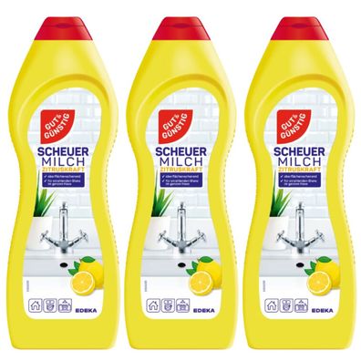 G&G Scheuermilch Reiniger 3x750 ml