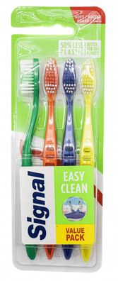 Signal Easy Clean Mittel Zahnbürsten 4er Set