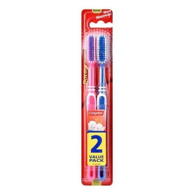 Colgate Zahnbürste Double Action Medium, 2er Pack,