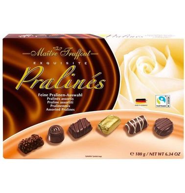 MaitreTruffout Exquisite Pralinenmischung 180 g aus Belgien