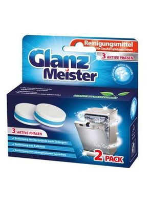 GlanzMeister Geschirrspüler Reinigungstabletten - 2 Stück