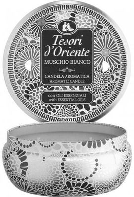 Tesori d'Oriente Weiße Moschus Duftkerze 200 g