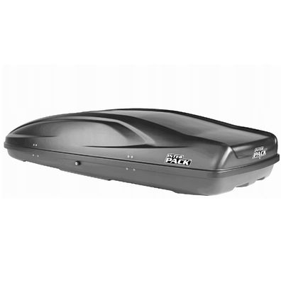 QLS Dachbox Stella 480 mit Montagesystem Dachkoffer 440 L Volumen schwarz 11306