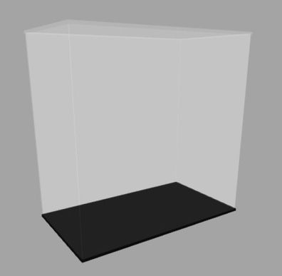 Acryl Vitrine für LEGO® Fortnite Schlachtenbus 77073 T/B/H 190x340x340 mm