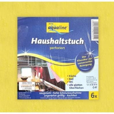 Aqualine Perforierte Haushaltstücher - 6 Stück