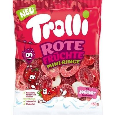 Trolli Mini-Ringe aus roten Früchten - 150 g