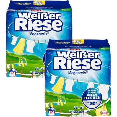 Weiser Riese Megaperls Waschpulver 2 x 19 Wäschen
