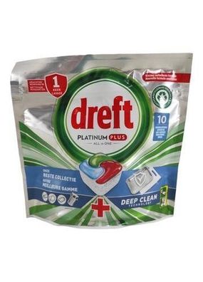 Dreft Platinum Plus All-in-One Geschirrspülkapseln – 10 Stück