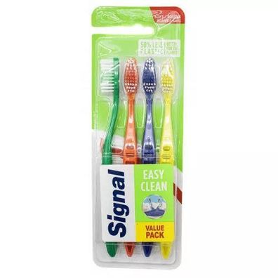 Signal Easy Clean Weiche Zahnbürsten 4er Set