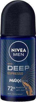 Nivea Men Antitranspirant Roll-On Deep Espresso, 50 ml