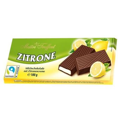 Maitre Truffout Zitrusgefüllte Schokolade 100 g