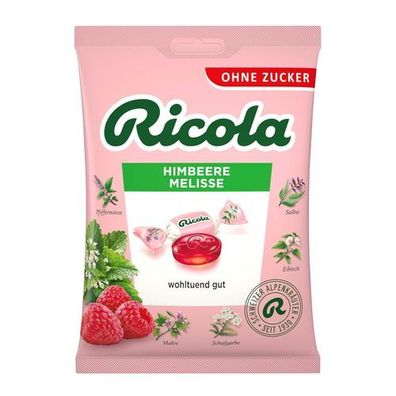 Ricola zuckerfreie Himbeere-Melisse Bonbons 75 g
