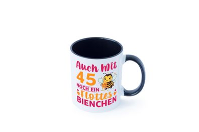 45. Geburtstag | Flottes Bienchen | 45 Jahre Tasse - Geschenk