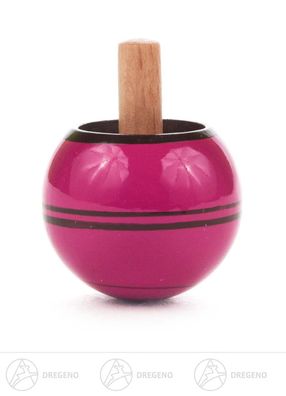 Spielzeug Steh-Auf-Kreisel violett H=ca 4,5 cm NEU Erzgebirge Holzkreisel