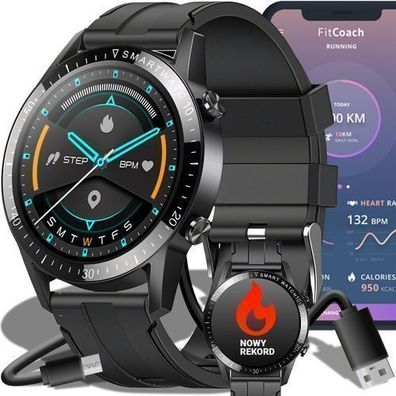 Smartwatch mit Telefonfunktion, 1,44" für Damen, Herren Retoo