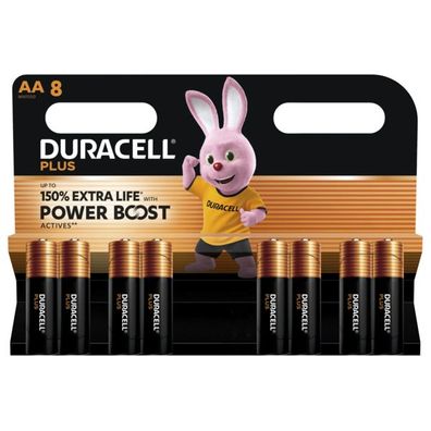 Duracell Plus AA Batterien – 8er Blister