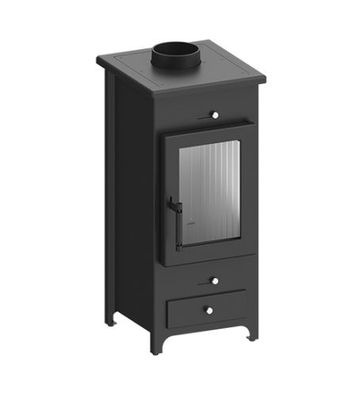 Kaminofen Hitze LEGNO 5,5 kW Freistehender Kamin Ofen Holzofen Kamin Freistehend