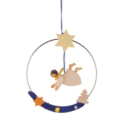 Baumbehang Engel im Ring BxHxT 7,2x8x1,2cm NEU Weihnachtsbaumschmuck Christbaumsc