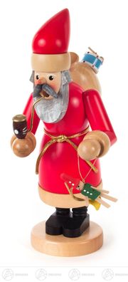 Räuchermann Nikolaus rot Höhe = 23cm NEU Erzgebirge Rauchfigur Rauchmann