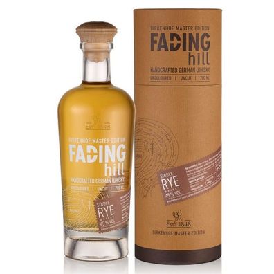 Birkenhof Brennerei Master Edition Fading Hill Single Malt RYE Whisky, 45% Vol. 0,7 l