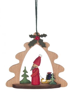 Baumbehang Weihnachtsmann BxHxT 70x70x10mm NEU Christbaumschmuck Baumschmuck