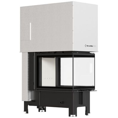 Kamineinsatz KRATKI REGNOR 500/700 8 kW Ø 200 3 seiten glas mit Türfeder