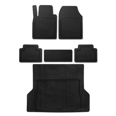 Fußmatten & Kofferraumwanne Set für VW Golf Antirutsch Allwetter Gummi Schwarz